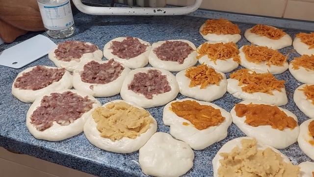 Замес теста для жареных пирожков/сметанный крем.