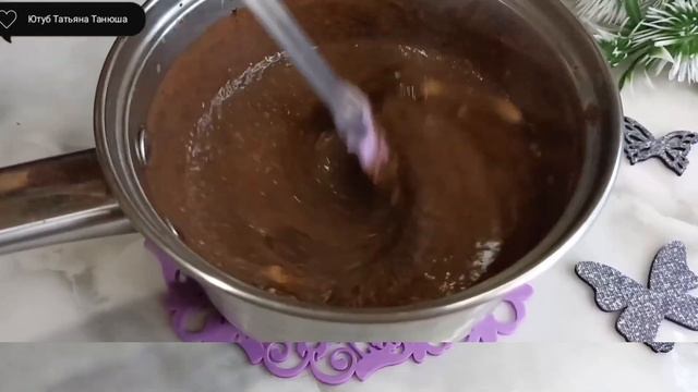 Горький шоколадный десерт с вишней за 5 минут.Нежно, пр