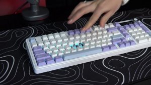 Клавіатура механічна бездротова Ajazz AK980 Clear Sky Switch Purple