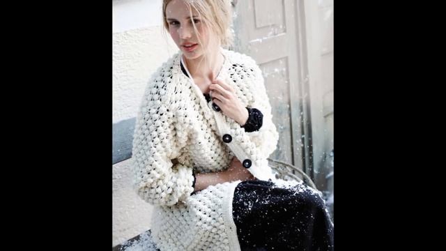 Вязание Крупной Вязкой Спицами - Кардиган 2019 / Knitting With A Large Knitting Needle Cardigan