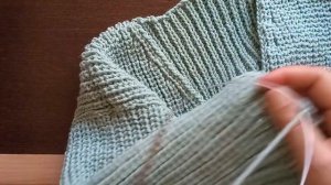 Кардиган полупатентной резинкой спицами