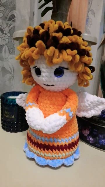 Ангелочек 👼 #handmade #люблювязать #withlove #игрушкисвоимируками #амигуруми смотреть онлайн