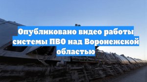 Опубликовано видео работы системы ПВО над Воронежской областью