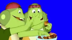 Вупсень и Пупсень едят пирожки футаж