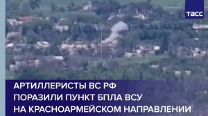 Артиллеристы ВС РФ поразили пункт БПЛА ВСУ на красноармейском направлении