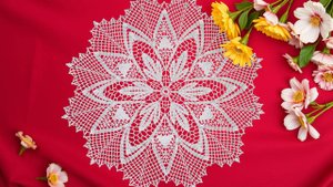 Салфетка "Хоста". Часть 2