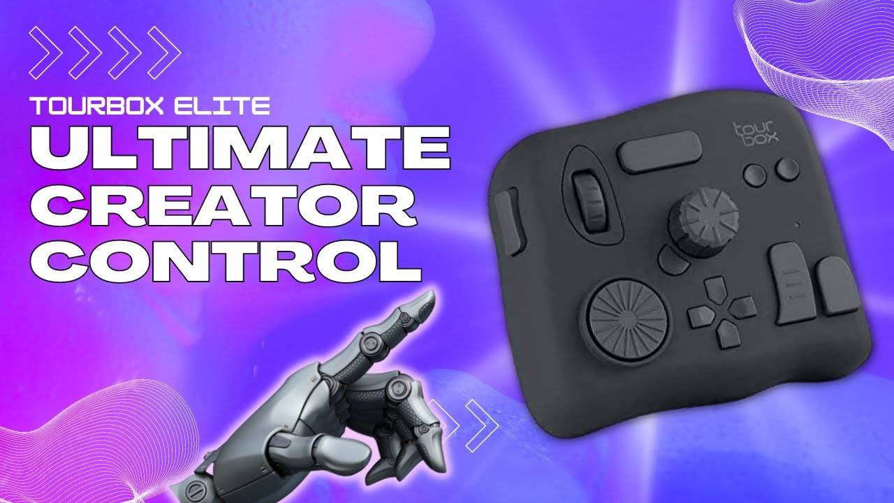 TourBox Elite: Bluetooth Video and Audio Editing Controller