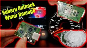 Повреждение Subaru Outback водой часть 1