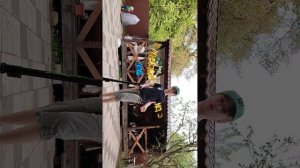 Учу котатся на самокате ЧЕК