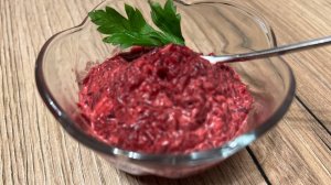 Салат из свёклы с чесноком