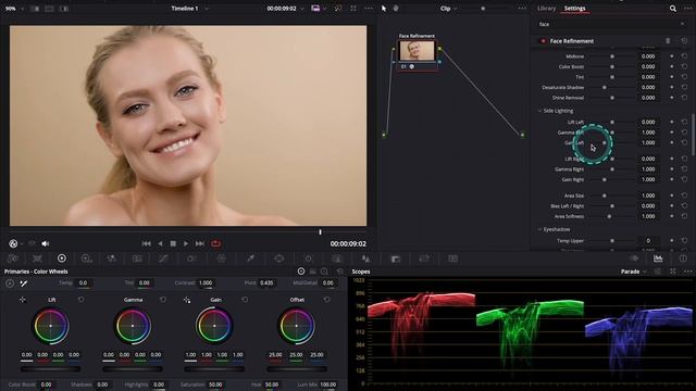 15. Now you can apply MAKE UP in Davinci Resolve 19!