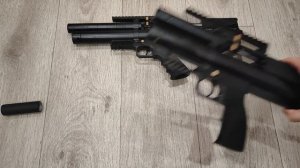 Сравнение Альфа Доберман микро 350 ствол, 6.35 и коротыш 26