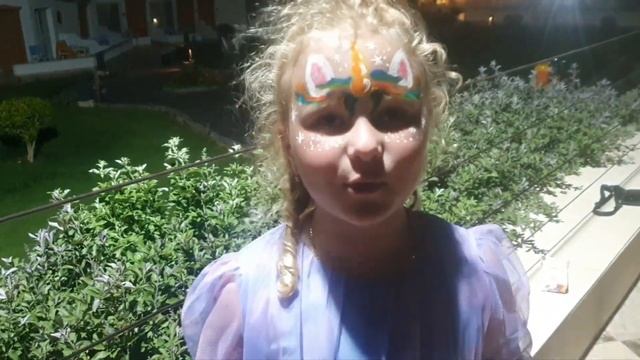 Аквагрим Пони единорог на лице. как сделать. face painting смотреть онлайн