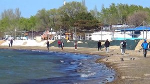 Анапа 15 апреля 2025. Состояние пляжей и моря. Без коммент
