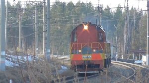 Маневровый тепловоз ЧМЭ3-3538 Следует резервом по перегону