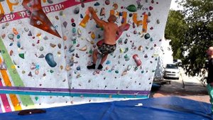 Первый опыт человека-паука)). Скалодром Луч.