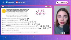 ЗАКОН ХАРДИ-ВАЙНБЕРГА. ЗАДАЧА №27 НА ЕГЭ 2025 ПО БИОЛОГИИ