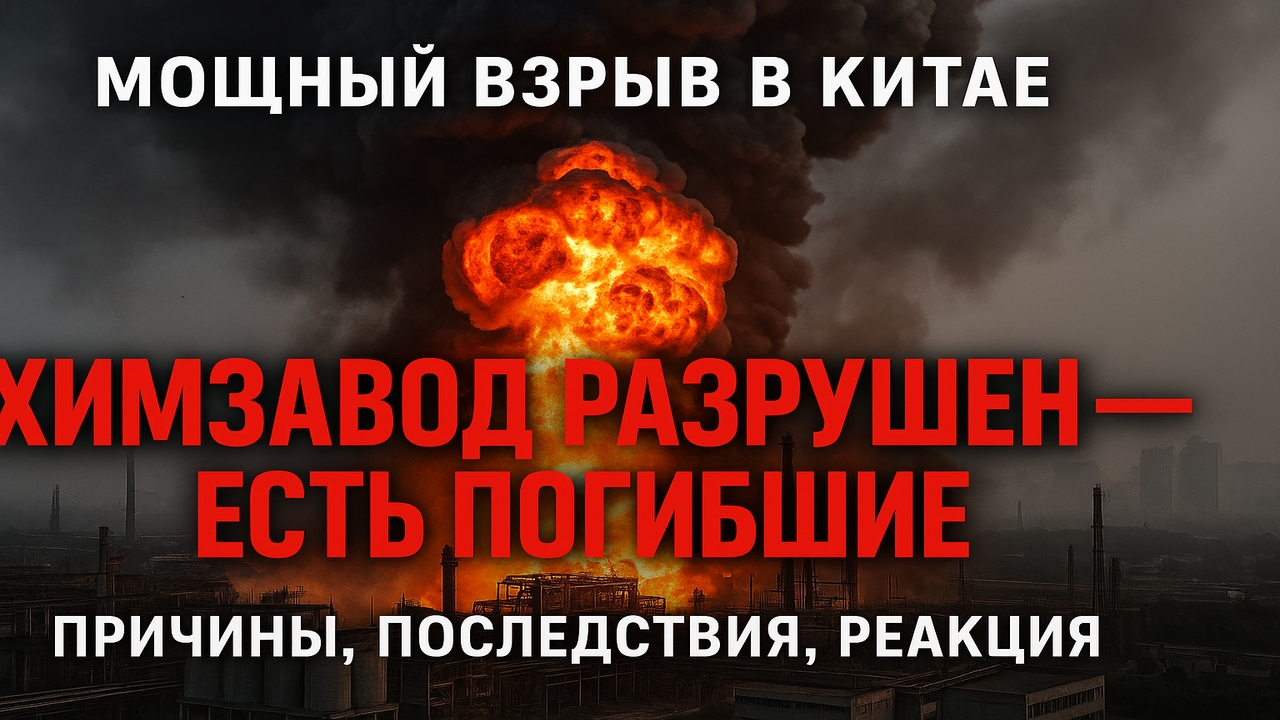 Катастрофа в Китае: взрыв на химзаводе — десятки жертв и паника