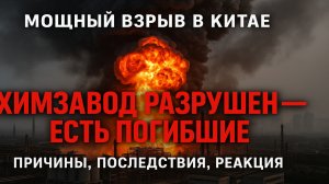 Катастрофа в Китае: взрыв на химзаводе — десятки жертв и паника