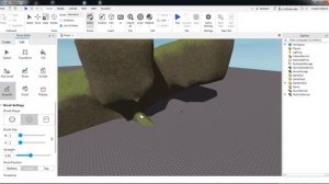 Как сделать ландшафт.(землю,горы,воду) в Roblox Studio
