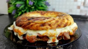 Лаваш с начинкой. Рецепт пиццы без теста. Вкусный сытный и быстрый завтрак. #топыкатегорий