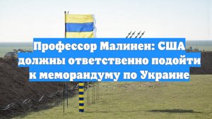 Профессор Малинен: США должны ответственно подойти к меморандуму по Украине