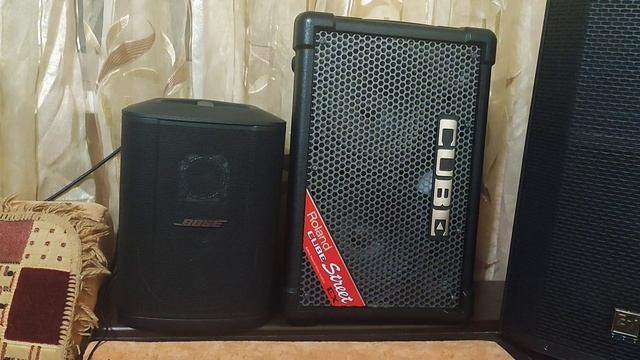 Roland CUBE Street Ex Vs Bose S1 Pro Plus - звук живой гитары под минусов?