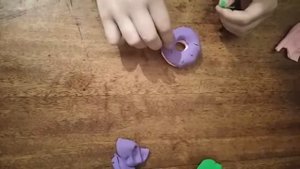 Пончик из воздушного пластилина