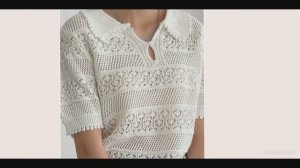 Ажурная футболка от известного бренда.