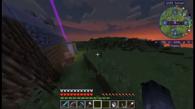 Майнкрафт. Выживание "Оборотня!" 10-часть  "Цель купить книгу рецептов!"