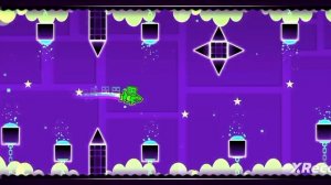 Прохожу уровни в Geometry dash до клатерфанка😵(весëлое прохождение и открытие сундука)