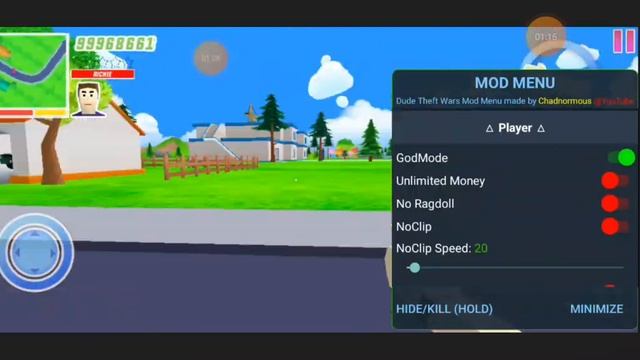 обзор на читы в симуляторе крутого чувака  МОД МЕНЮ #се смотреть онлайн