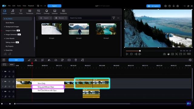 Основа 6 Инструменты временной шкалы Cyberlink PowerDirector 2025