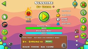 Geometry Dash. SunShine by UnZor - 100%