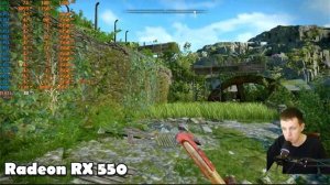 RX 550 в Atomfall на слабом пк