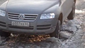 VW TOUAREG в гололёд