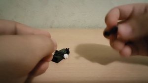 собрали камера Мена с лазерной пушкой из Lego