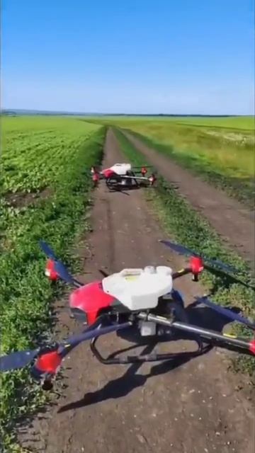 квадрокоптер на опрыскивании посевов. смотреть онлайн