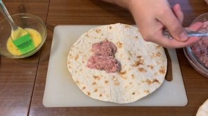 ЛЕНИВЫЕ ЧЕБУРЕКИ ИЗ ЛАВАША И КУРИНОГО ФАРША, РЕЦЕПТ ДЛ