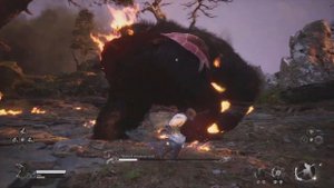 Black Myth Wukong PS5 Как победить босса Черный медведь-гуай