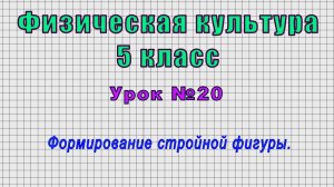 Физическая культура 5 класс (Урок№20 - Формирование стройной фигуры.)