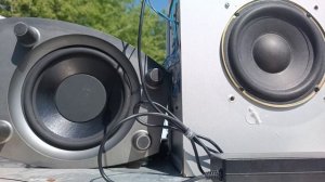 два сабвуфера от домашних кинотеатров BBK-SAMSUNG