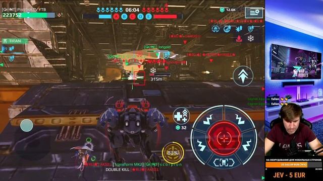 WarRobots. Играем полным взводом GENT. смотреть онлайн