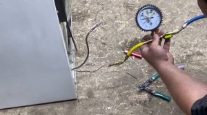 Холодильник индезит,промывка капилярки,замена компре