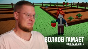 Волков гамает в Grow a Garden
