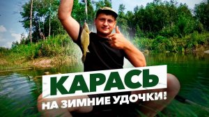 Карась с лодки на зимнюю удочку