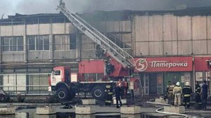 В Ставропольском крае произошел пожар в торговом центре