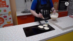 Утреннее меню. Готовим "Оладьи с сосисками"