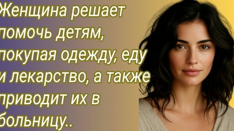 Истории из жизни/Женщина решает помочь детям, покупая одежду, еду и лекарство../Аудиорассказ