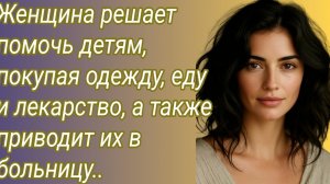 Истории из жизни/Женщина решает помочь детям, покупая одежду, еду и лекарство../Аудиорассказ